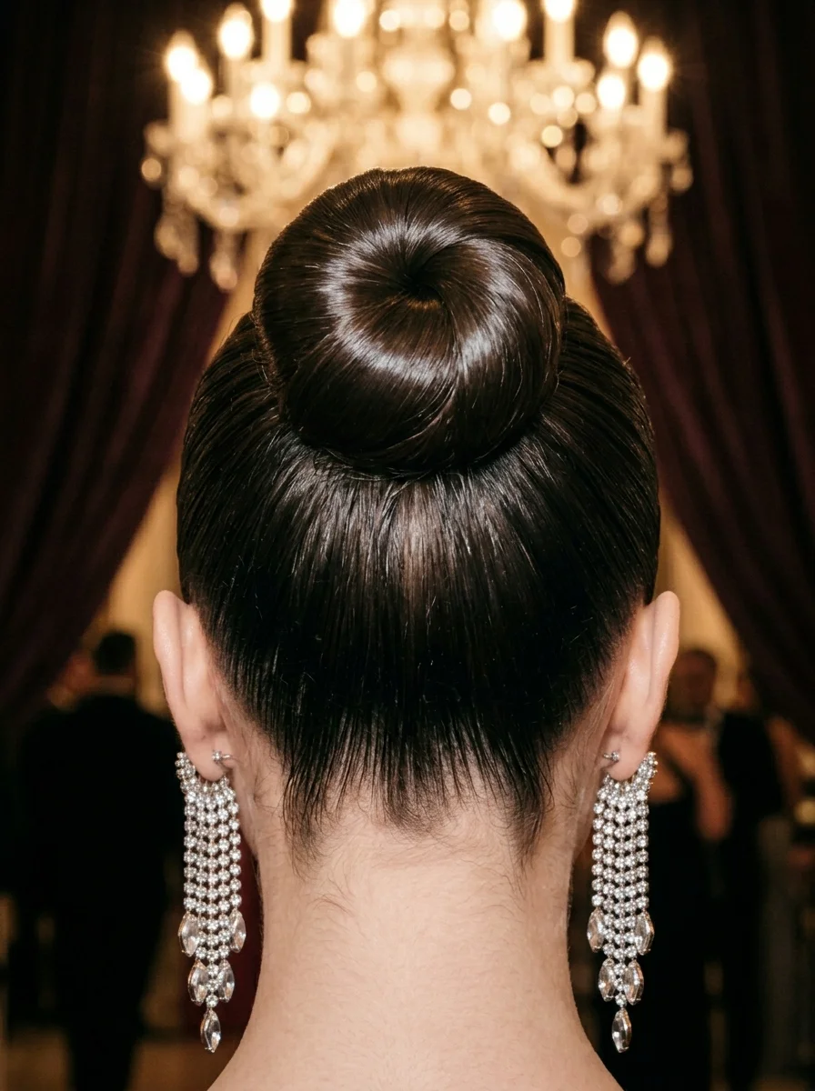 Sleek High Ballerina Bun
