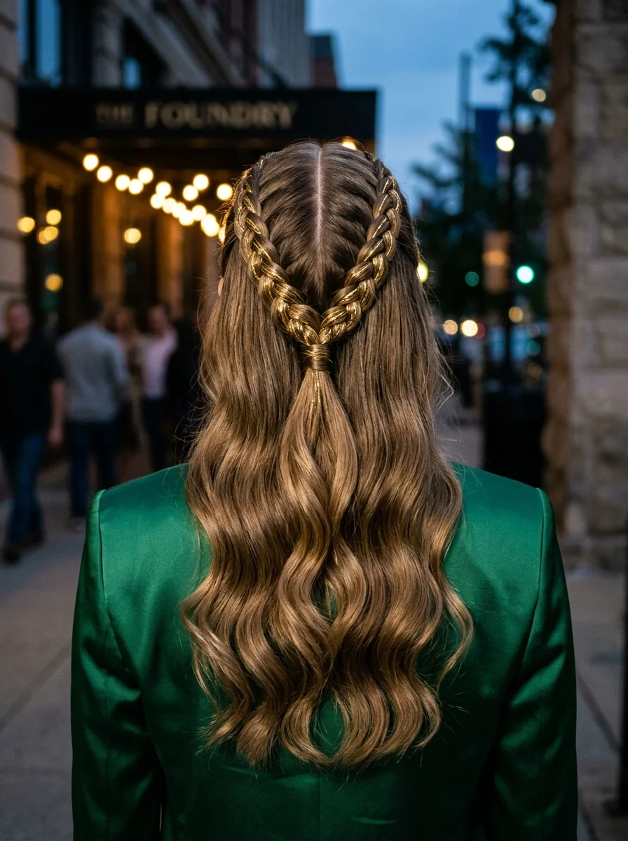 Golden Heart Crown Braid