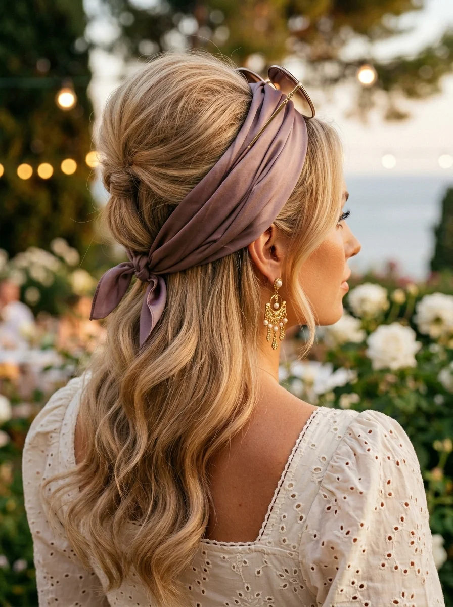 Gatsby Glamour: Twisted Scarf Updo