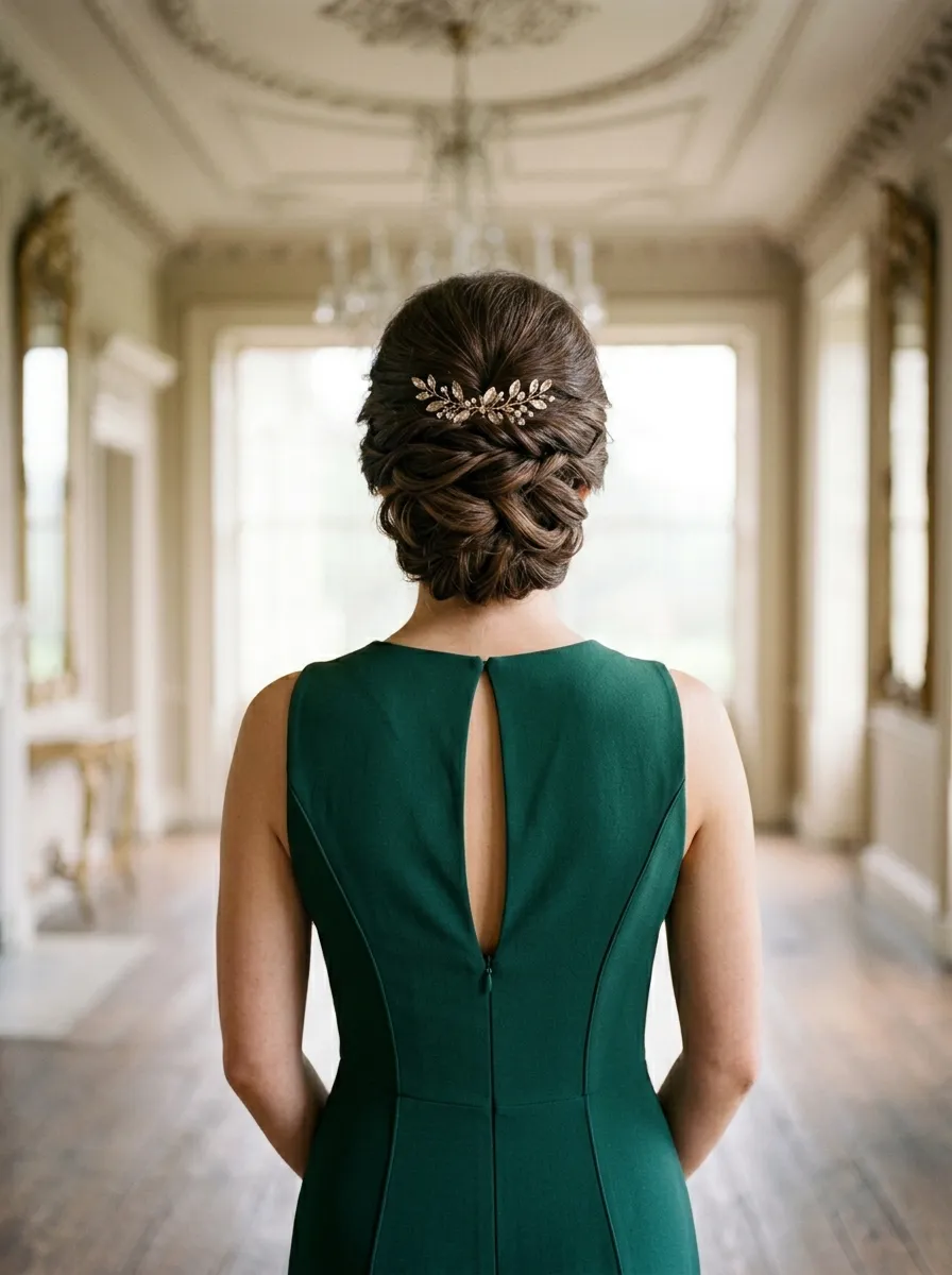 Elegant Braided Updo with a Twinkle