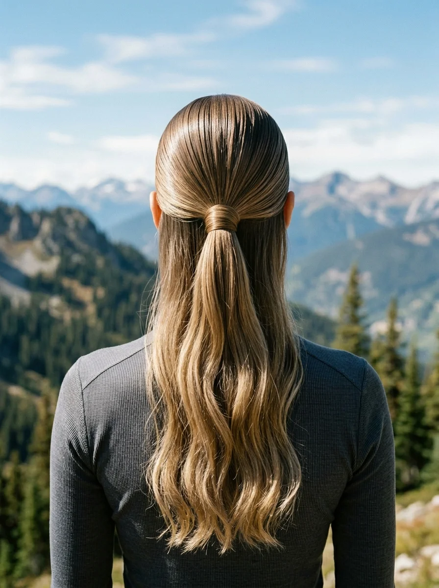 Sleek Half-Up Ponytail