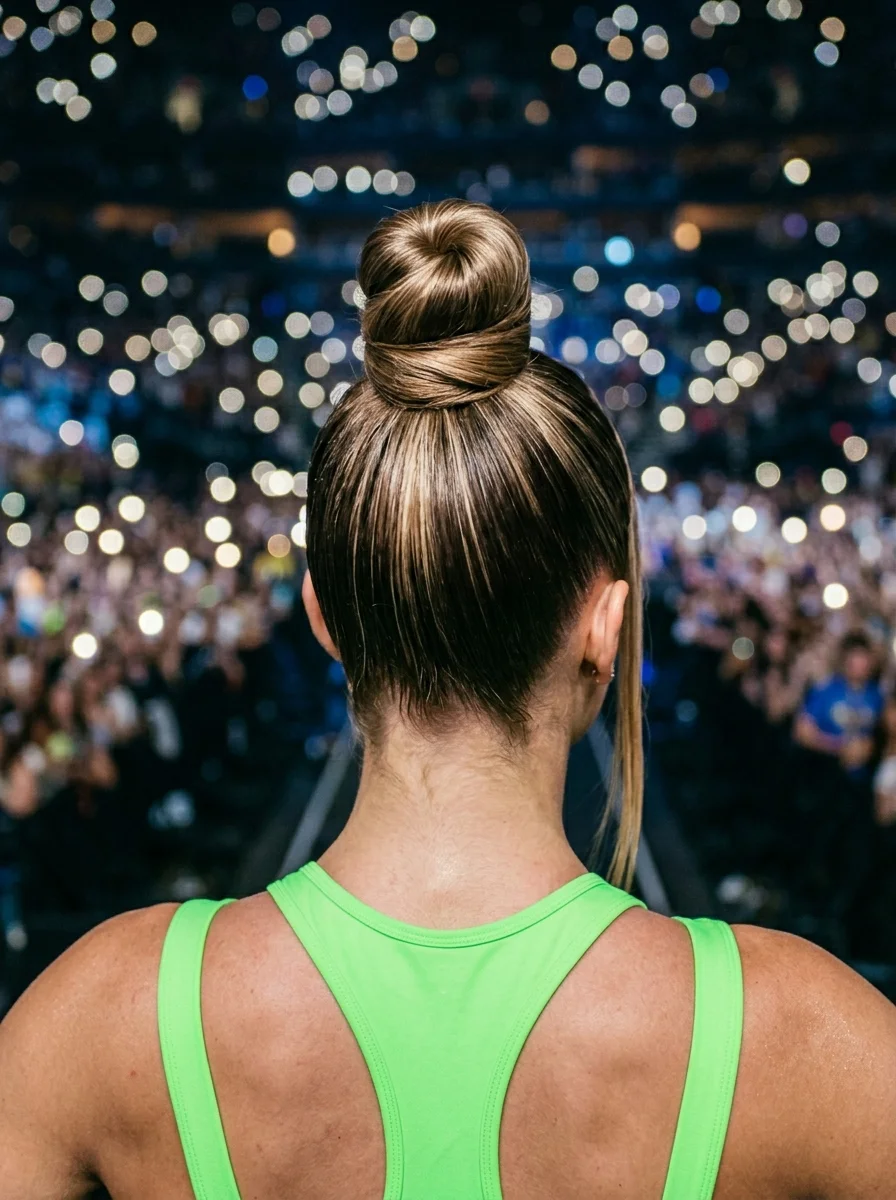 Sleek High Bun with a Twisted Crown