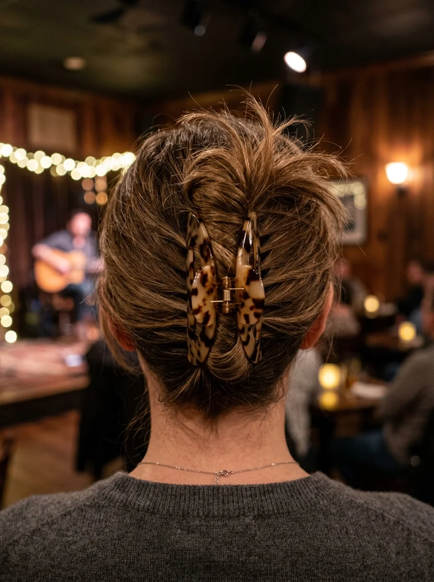 Effortless Chic Claw Clip Updo