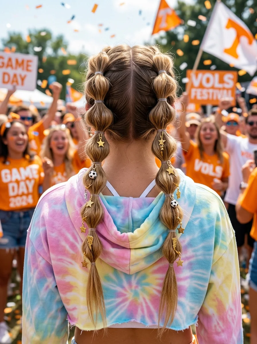 Double Bubble Braids with Charms