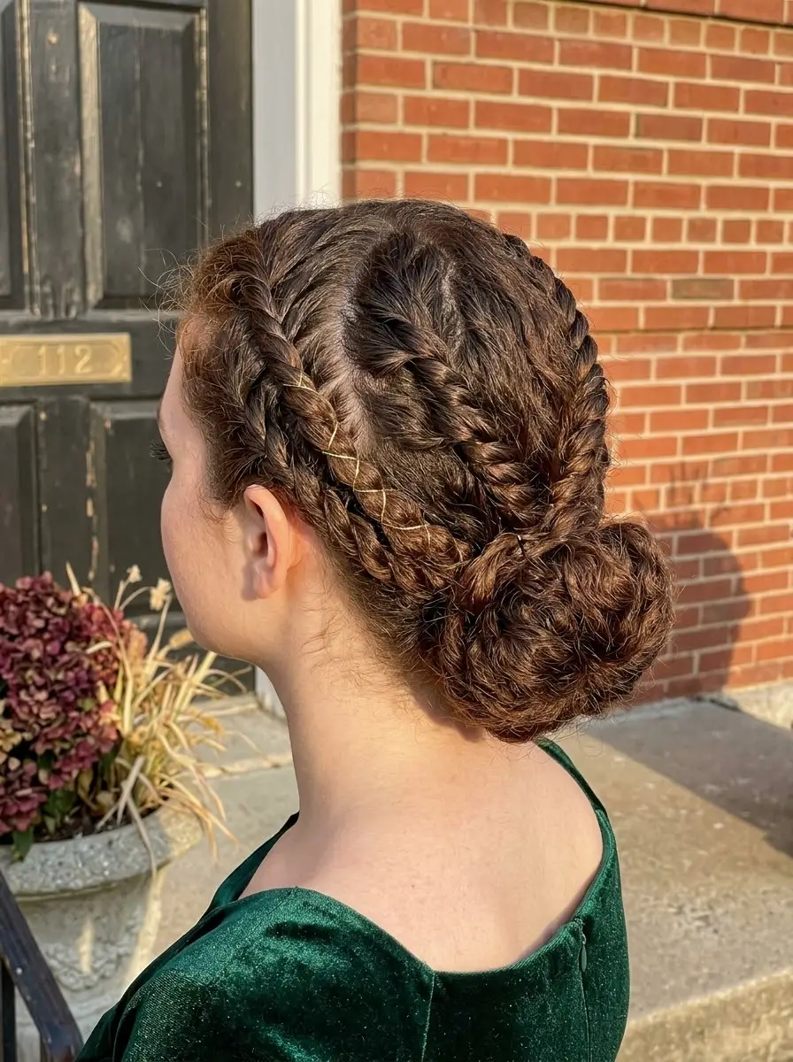 Multi-Braided Low Bun