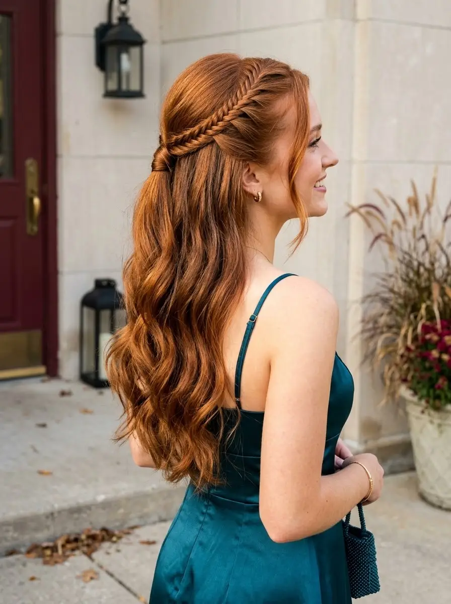 Braided Half-Up Waves