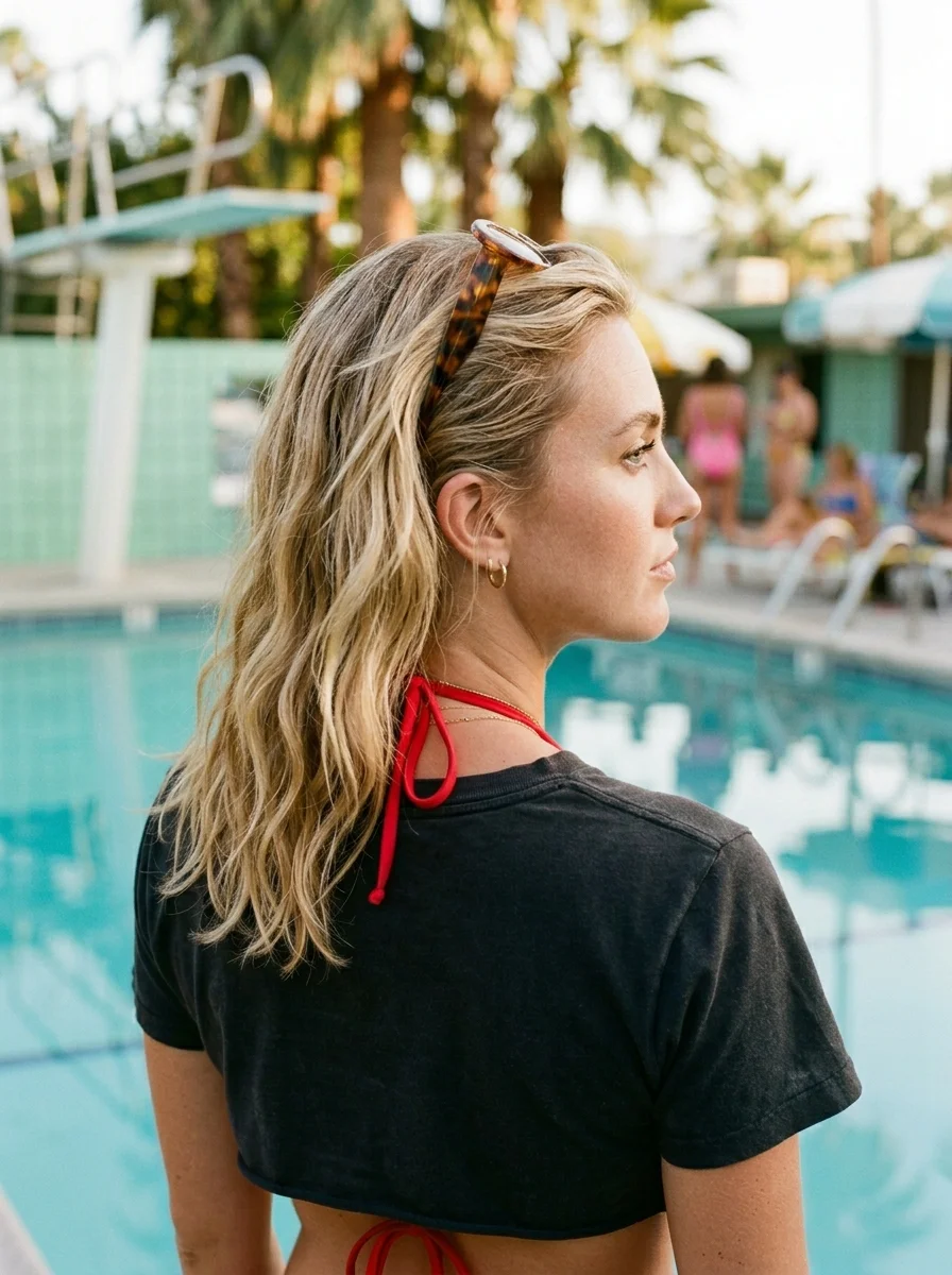 Beachy Waves with Tortoiseshell Headband