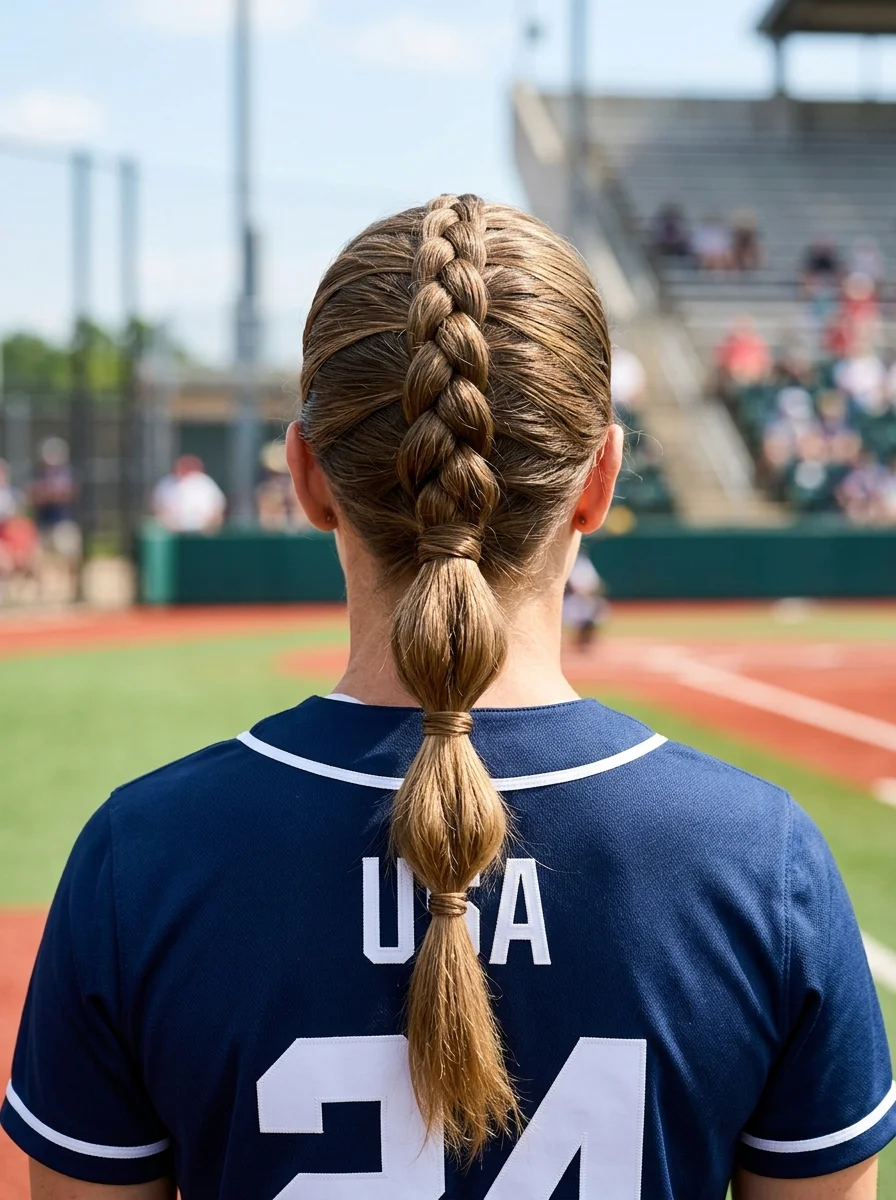 French Braid Bubble Pony