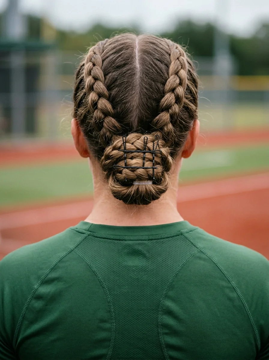 Double Dutch Braids into a Chic Bun