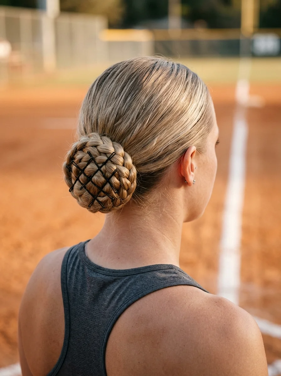 The Braided Ballerina Bun with a Geometric Pin