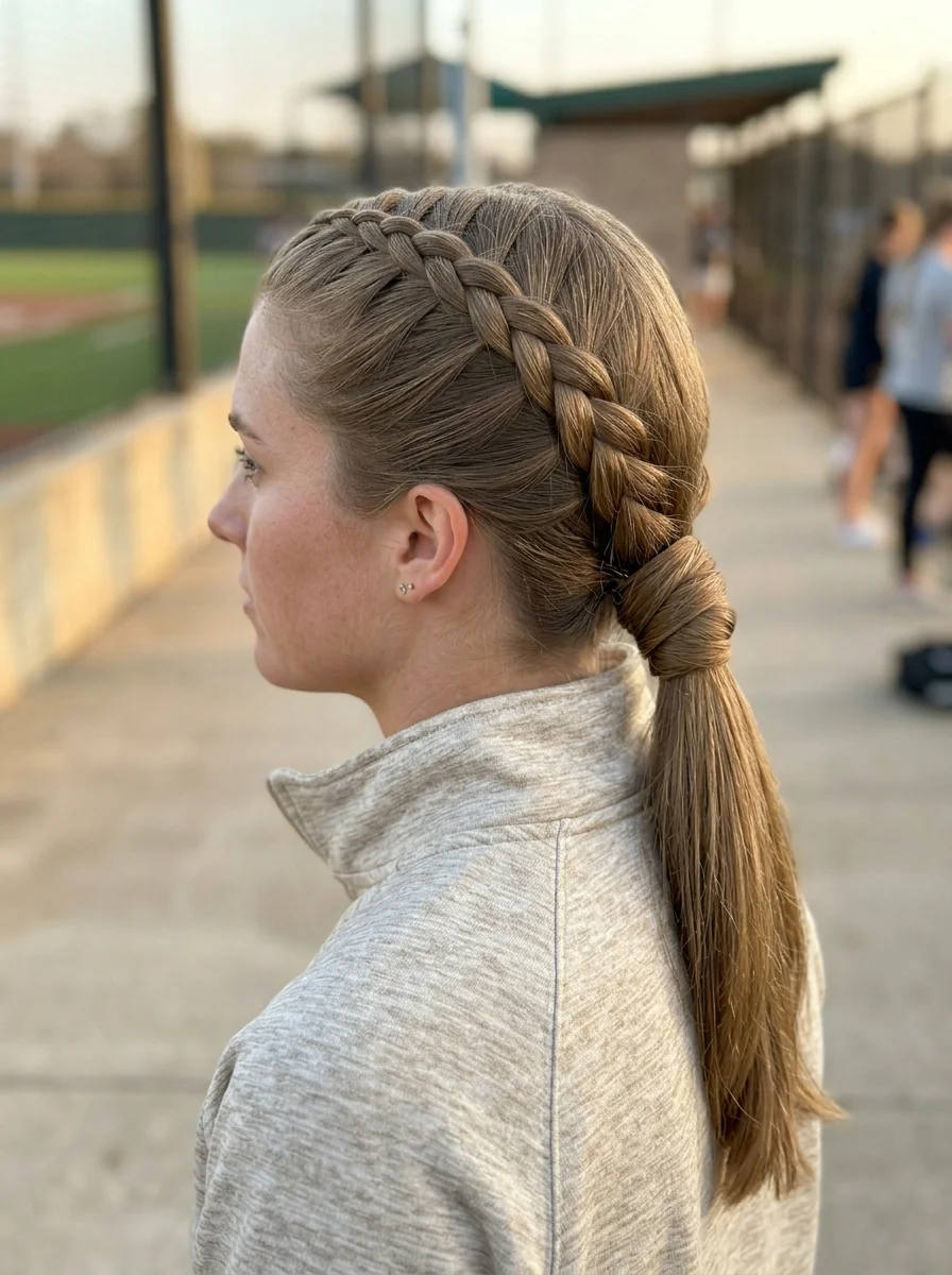 Sleek French Braid Ponytail Combo