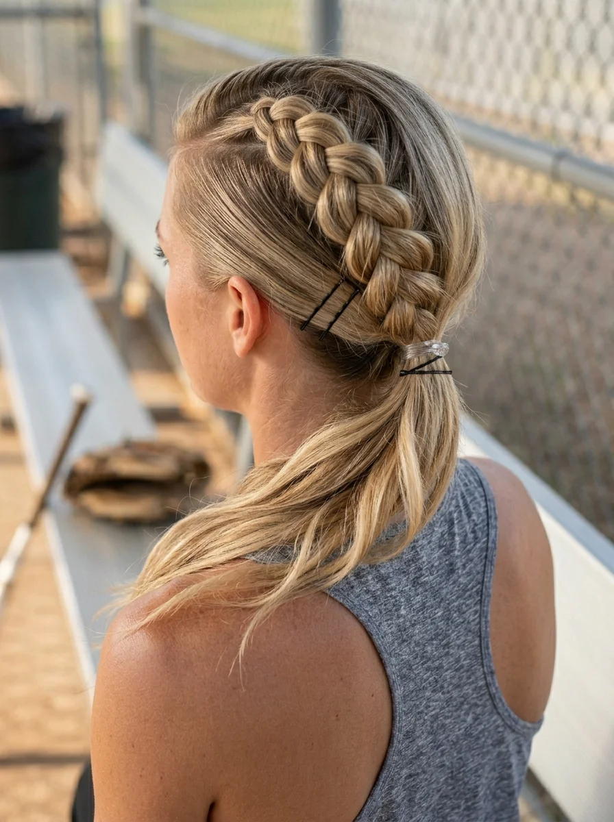 The Dutch Braid Crown Tuck