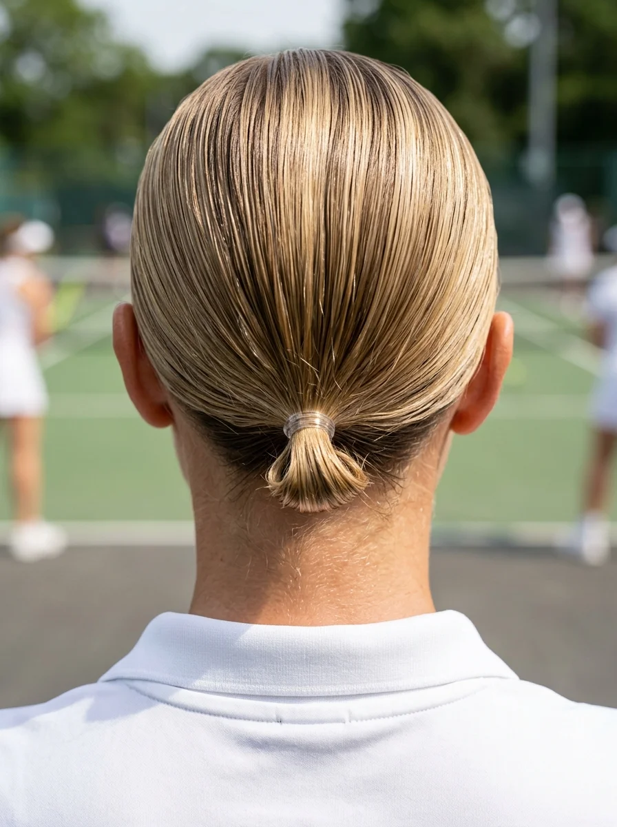 Sleek Low Ponytail with a Twist