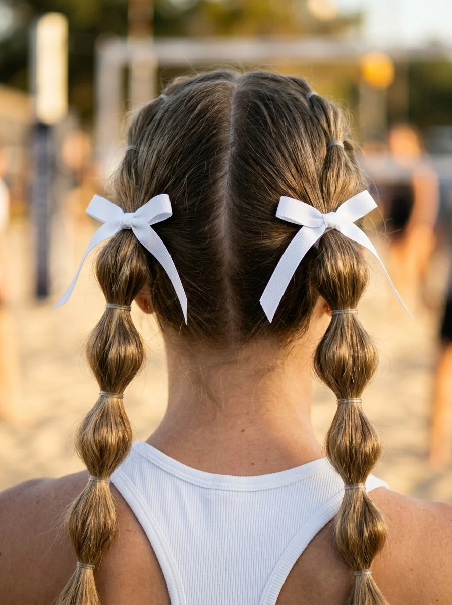 Double Bubble Braids with Bows