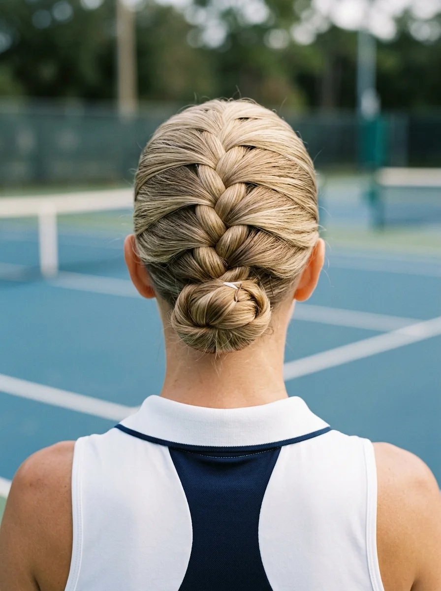 French Braid Top Knot
