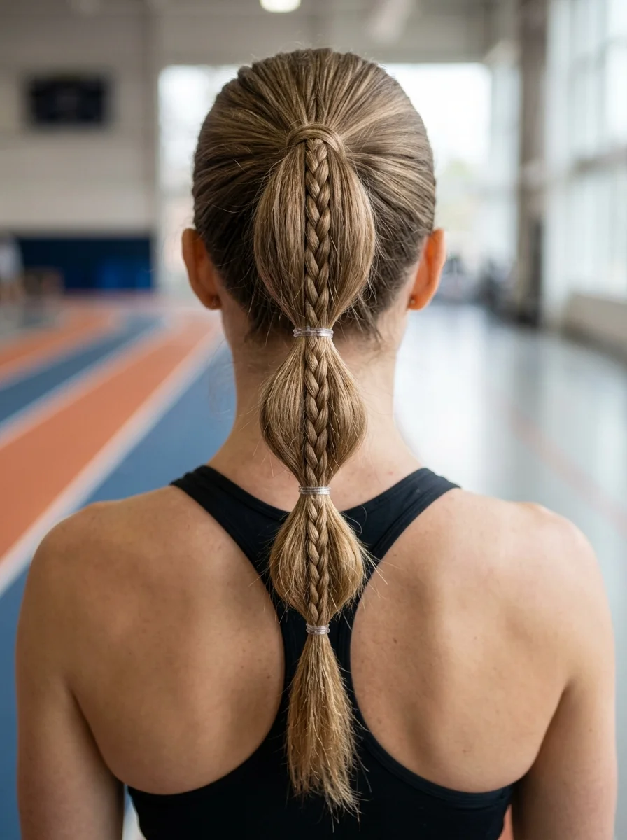 Textured Bubble Braid Ponytail