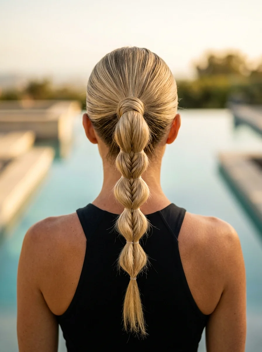 Chic Bubble Braid with a Twist