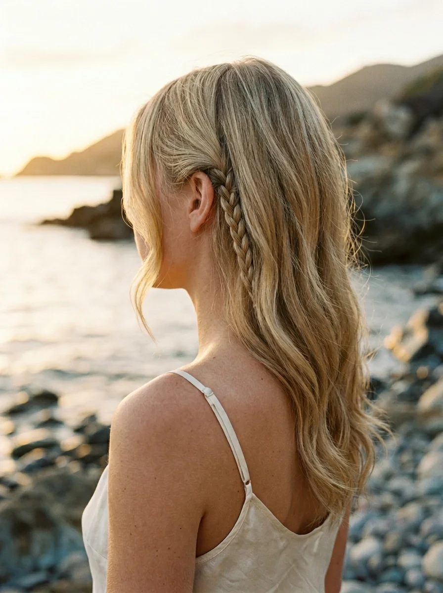 Whispering Waves with a Delicate Side Braid