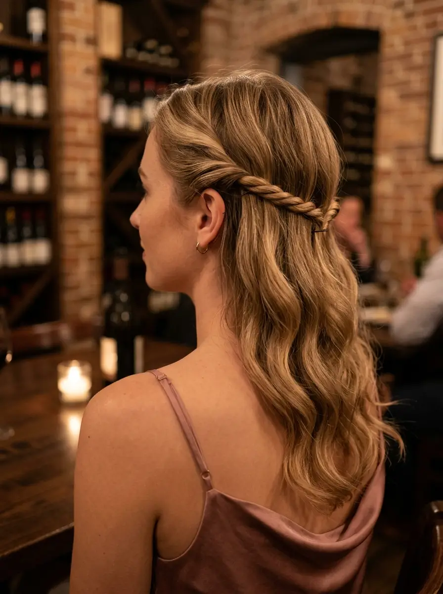 Braided Crown Twist Half-Up