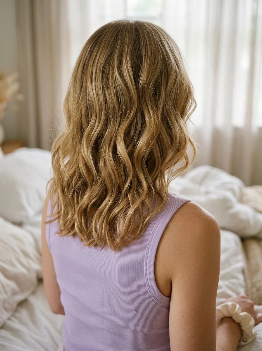 Beachy Waves with Subtle Ash Blonde Highlights