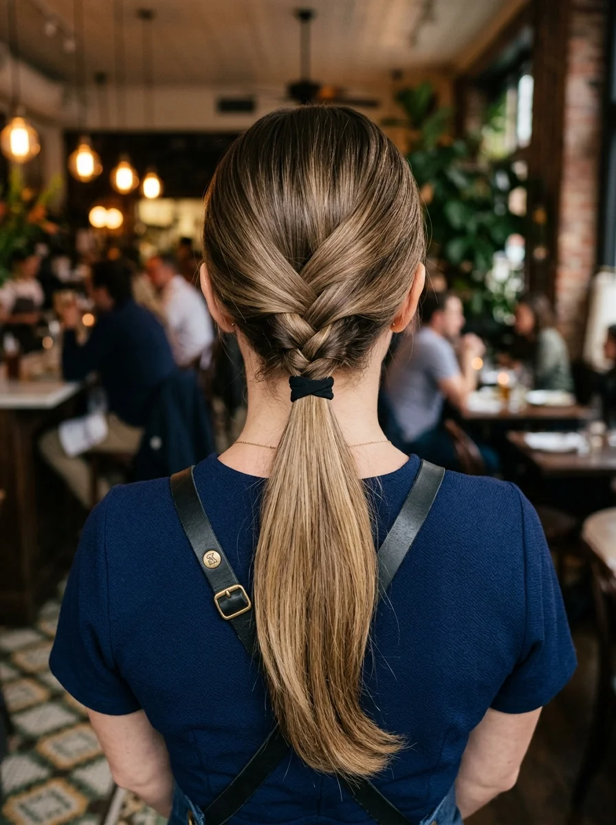 Twisted Low Ponytail