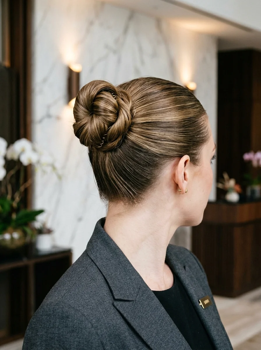 Sleek Twisted Top Knot