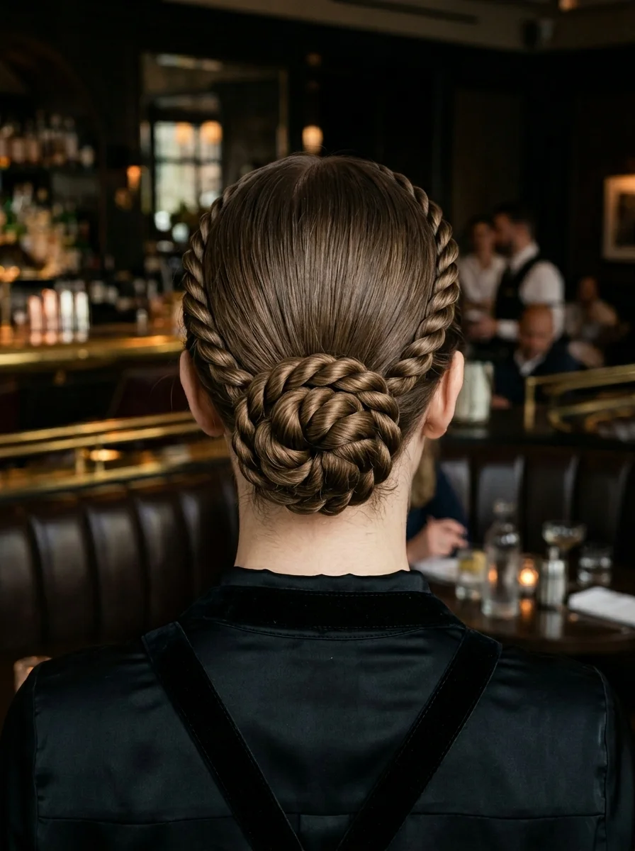 Braided Crown Updo