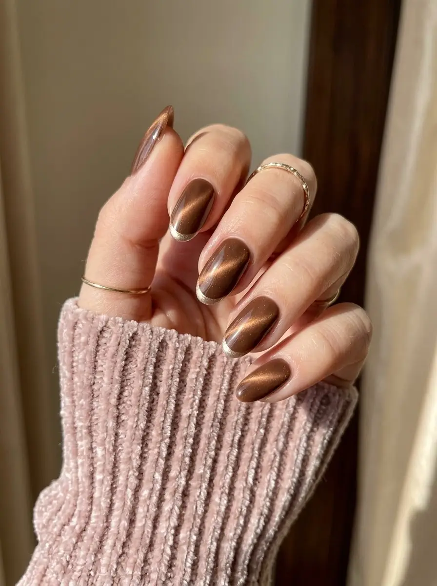 Bronze Cocoa Cat-Eye Tips
