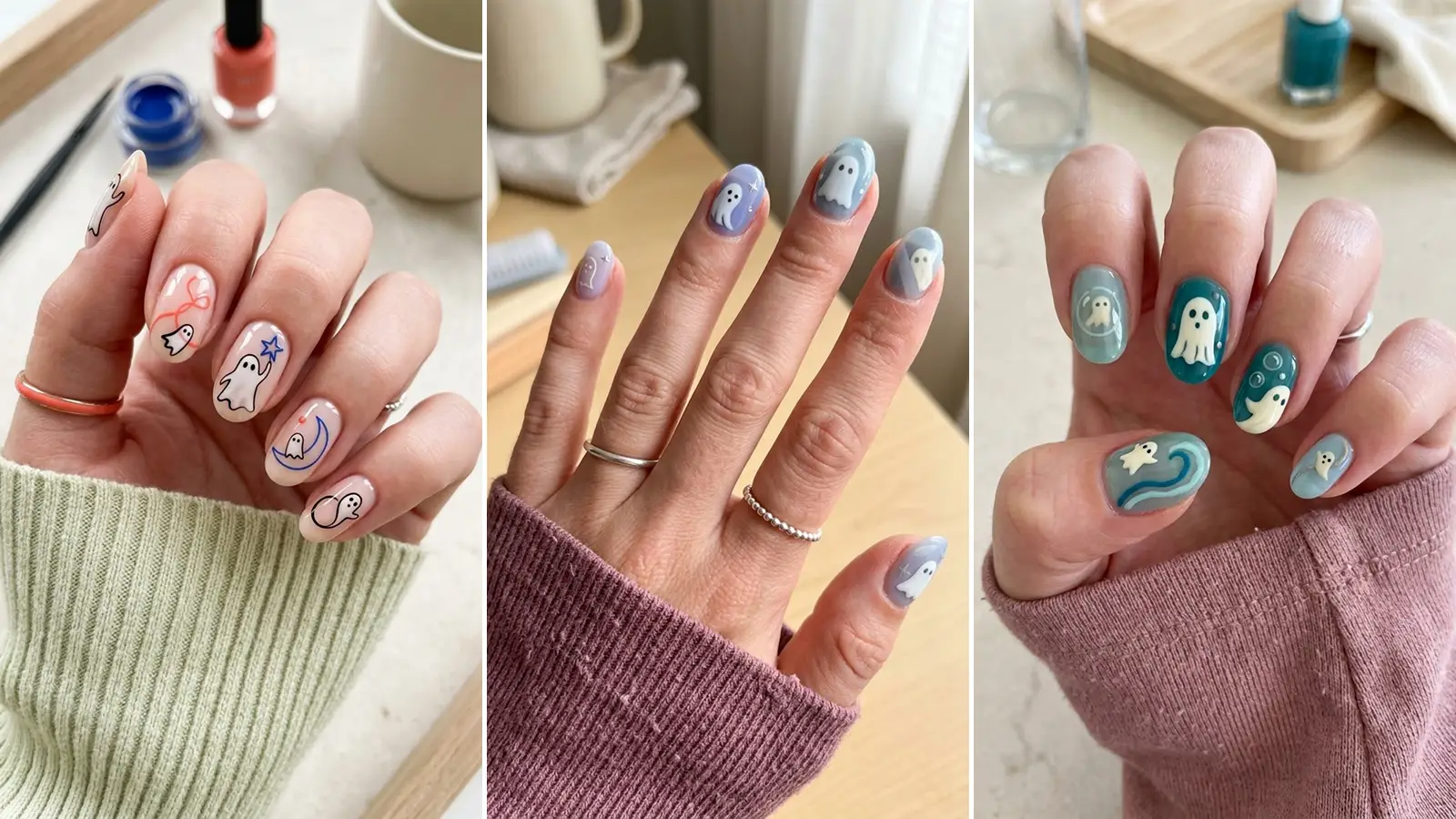 31 Ghost Nail Designs That Make Spooky Season Look Surprisingly Chic