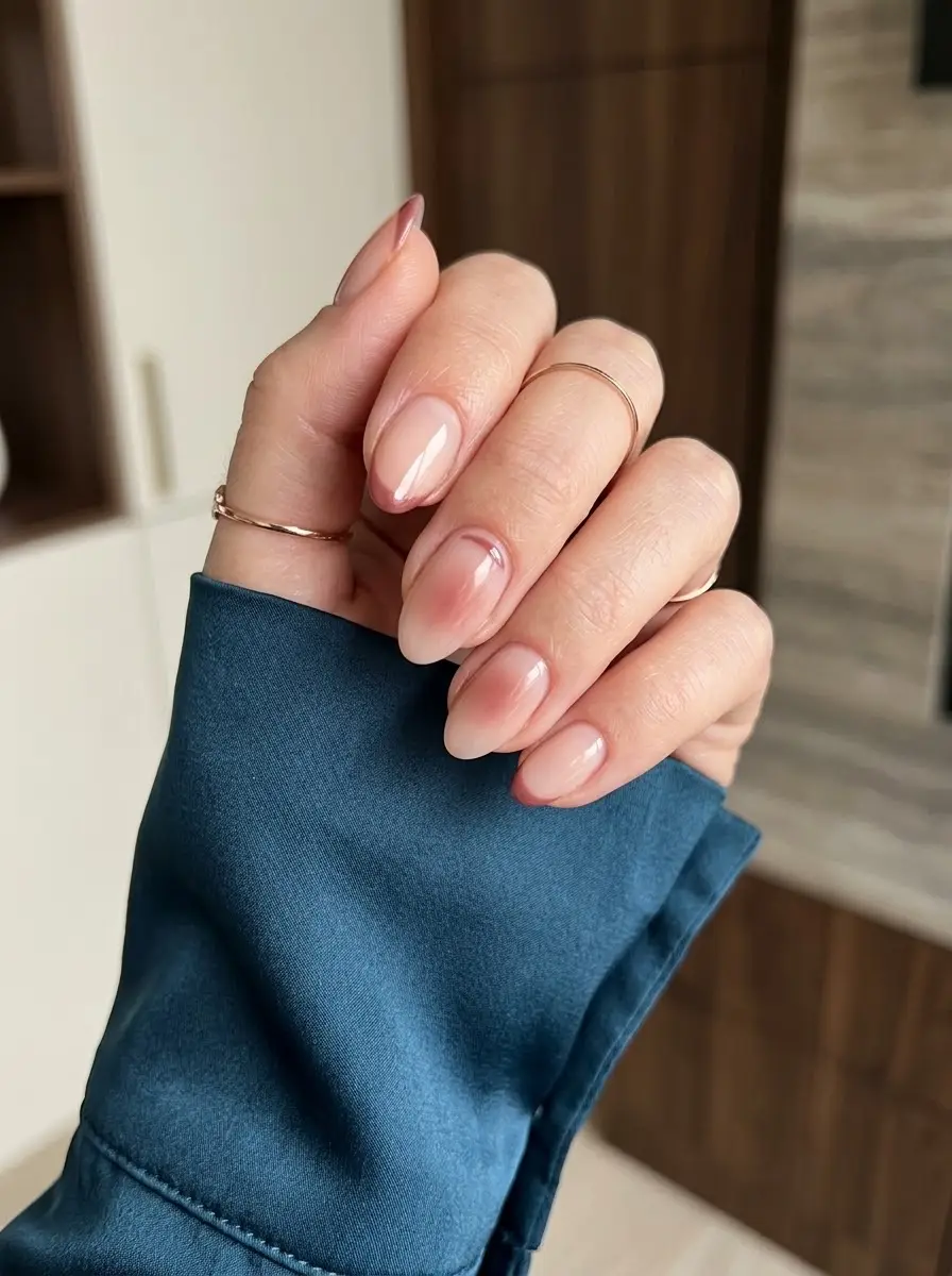Blush Ombré Interview Nails