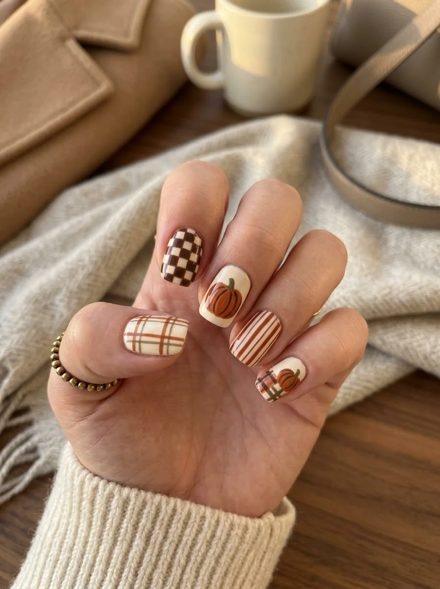 Cozy Pumpkin Nails That Make Pumpkin Spice Season Look Even Better